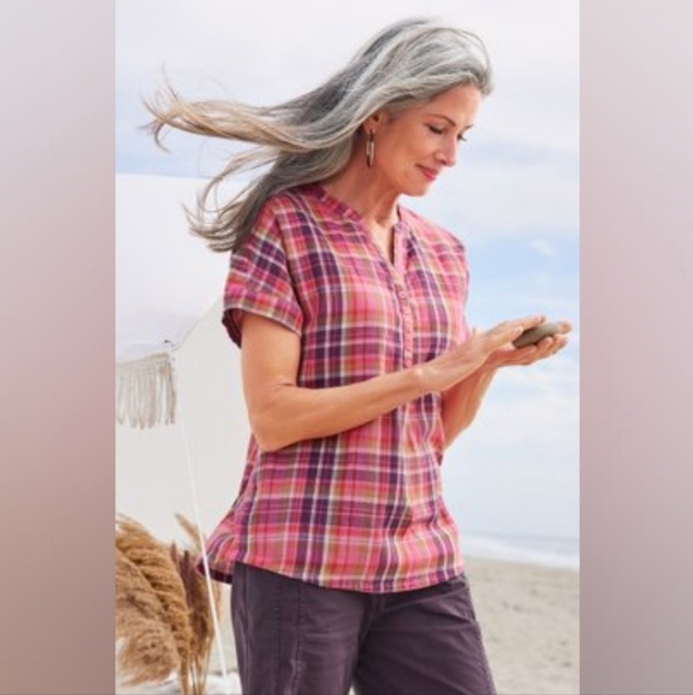 Soft Surrounding Women's Plaid Top